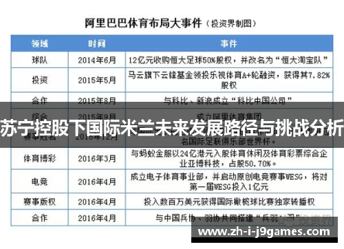 苏宁控股下国际米兰未来发展路径与挑战分析